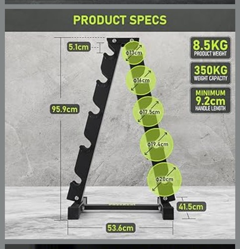 Physkcal dumbbell rack heavy - rack,