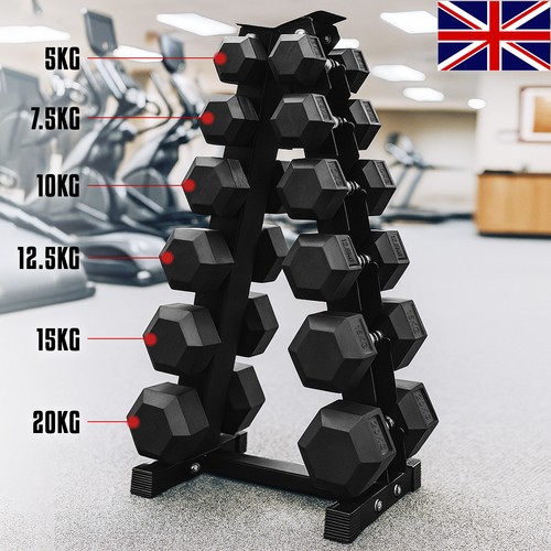 Hex dumbbell tier rack - 6,