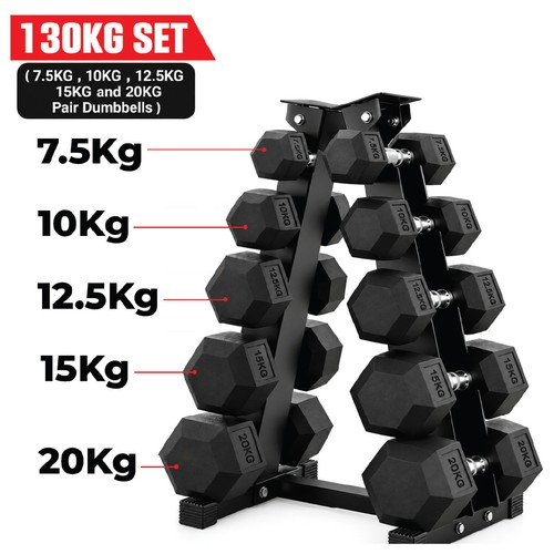 Hex dumbbell tier rack - 5,