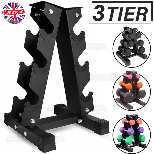 3tier dumbbell rack tree hex - dumbbell,