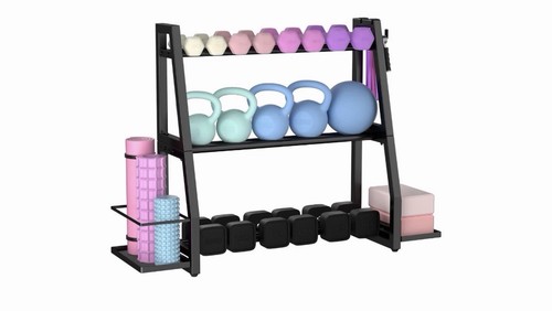 Dumbbell rack with side - rack,
