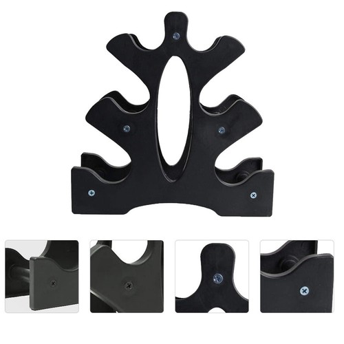 Compact black dumbbell storage - compact,