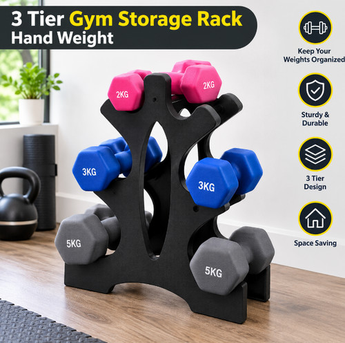 Tier rack stand free weights - rack,