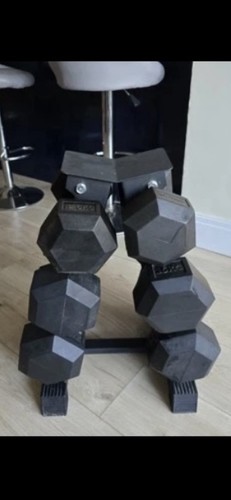 Heavy dumbell set with rack - heavy,